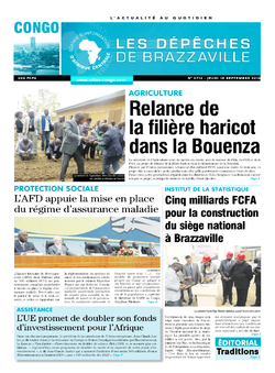 Les Dépêches de Brazzaville : Édition brazzaville du 15 septembre 2016