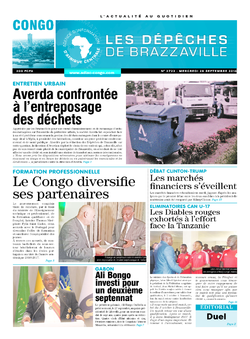 Les Dépêches de Brazzaville : Édition brazzaville du 28 septembre 2016