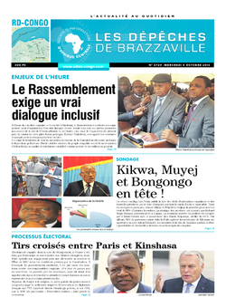 Les Dépêches de Brazzaville : Édition kinshasa du 05 octobre 2016