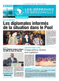 Les Dépêches de Brazzaville : Édition brazzaville du 06 octobre 2016