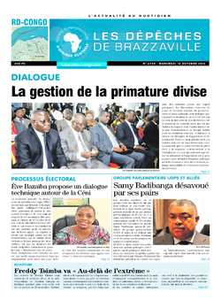 Les Dépêches de Brazzaville : Édition kinshasa du 12 octobre 2016