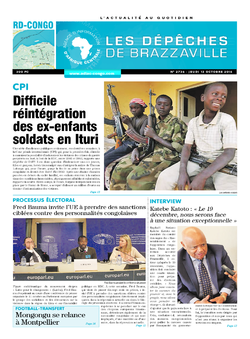 Les Dépêches de Brazzaville : Édition kinshasa du 13 octobre 2016