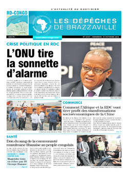 Les Dépêches de Brazzaville : Édition kinshasa du 14 octobre 2016