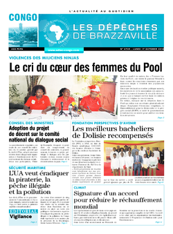 Les Dépêches de Brazzaville : Édition brazzaville du 17 octobre 2016