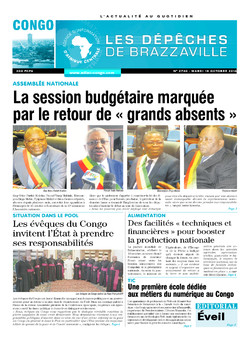 Les Dépêches de Brazzaville : Édition brazzaville du 18 octobre 2016