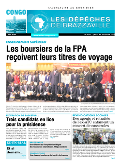 Les Dépêches de Brazzaville : Édition brazzaville du 20 octobre 2016