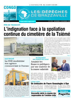 Les Dépêches de Brazzaville : Édition brazzaville du 02 novembre 2016