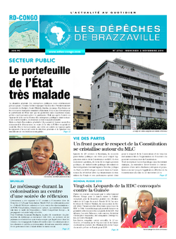 Les Dépêches de Brazzaville : Édition kinshasa du 02 novembre 2016