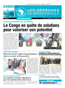 Les Dépêches de Brazzaville : Édition brazzaville du 09 novembre 2016
