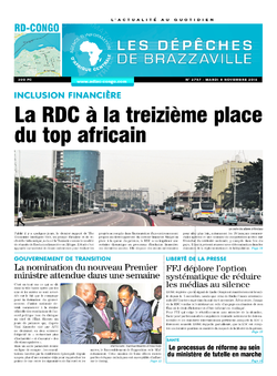 Les Dépêches de Brazzaville : Édition kinshasa du 09 novembre 2016