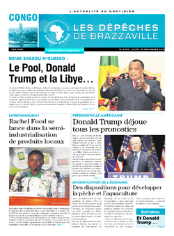 Les Dépêches de Brazzaville : Édition brazzaville du 10 novembre 2016