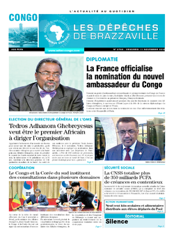 Les Dépêches de Brazzaville : Édition brazzaville du 11 novembre 2016