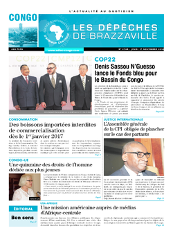 Les Dépêches de Brazzaville : Édition brazzaville du 17 novembre 2016