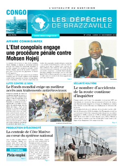 Les Dépêches de Brazzaville : Édition brazzaville du 21 novembre 2016