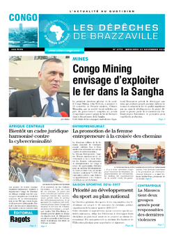 Les Dépêches de Brazzaville : Édition brazzaville du 23 novembre 2016