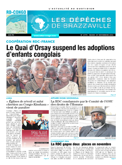 Les Dépêches de Brazzaville : Édition kinshasa du 29 novembre 2016