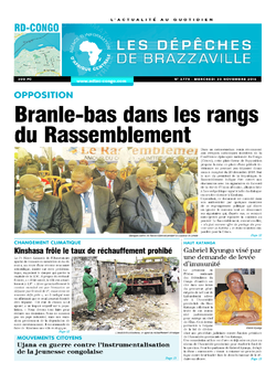 Les Dépêches de Brazzaville : Édition kinshasa du 30 novembre 2016