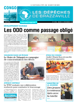 Les Dépêches de Brazzaville : Édition brazzaville du 13 décembre 2016