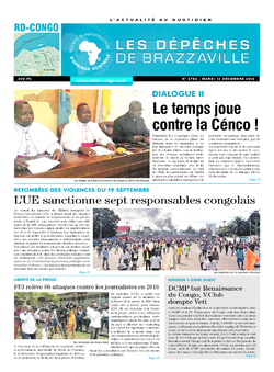 Les Dépêches de Brazzaville : Édition kinshasa du 13 décembre 2016