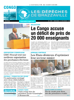 Les Dépêches de Brazzaville : Édition brazzaville du 14 décembre 2016