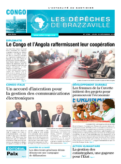 Les Dépêches de Brazzaville : Édition brazzaville du 15 décembre 2016