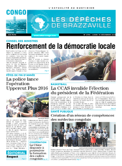 Les Dépêches de Brazzaville : Édition brazzaville du 19 décembre 2016