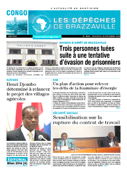 Les Dépêches de Brazzaville : Édition brazzaville du 30 décembre 2016