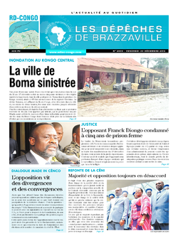 Les Dépêches de Brazzaville : Édition kinshasa du 30 décembre 2016