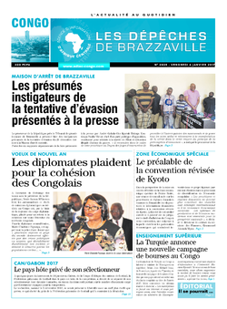 Les Dépêches de Brazzaville : Édition brazzaville du 06 janvier 2017