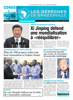 Les Dépêches de Brazzaville : Édition brazzaville du 18 janvier 2017