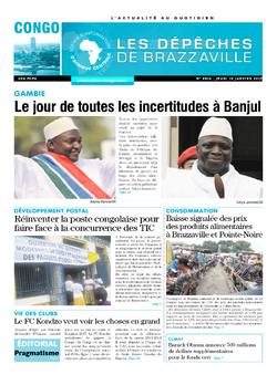 Les Dépêches de Brazzaville : Édition brazzaville du 19 janvier 2017