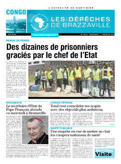 Les Dépêches de Brazzaville : Édition brazzaville du 01 février 2017