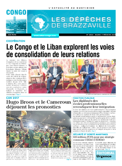 Les Dépêches de Brazzaville : Édition brazzaville du 07 février 2017
