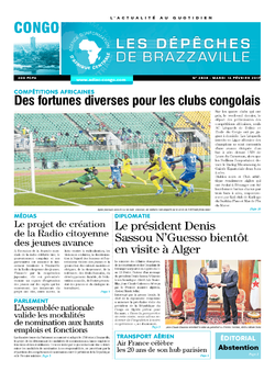 Les Dépêches de Brazzaville : Édition brazzaville du 14 février 2017