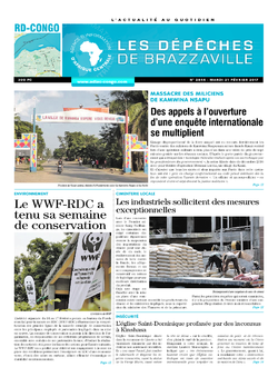 Les Dépêches de Brazzaville : Édition kinshasa du 21 février 2017