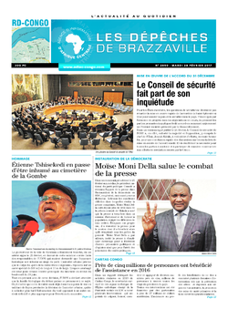 Les Dépêches de Brazzaville : Édition kinshasa du 28 février 2017