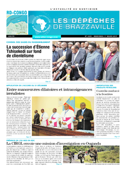 Les Dépêches de Brazzaville : Édition kinshasa du 01 mars 2017