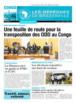 Les Dépêches de Brazzaville : Édition brazzaville du 02 mars 2017