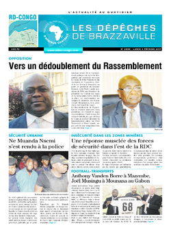 Les Dépêches de Brazzaville : Édition kinshasa du 06 mars 2017