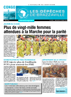 Les Dépêches de Brazzaville : Édition brazzaville du 08 mars 2017