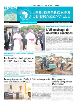Les Dépêches de Brazzaville : Édition kinshasa du 08 mars 2017
