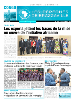 Les Dépêches de Brazzaville : Édition brazzaville du 09 mars 2017