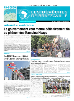 Les Dépêches de Brazzaville : Édition kinshasa du 14 mars 2017