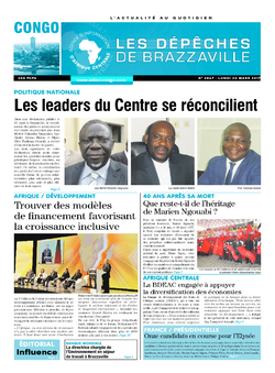 Les Dépêches de Brazzaville : Édition brazzaville du 20 mars 2017