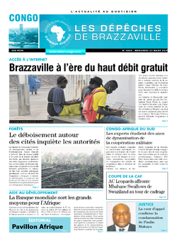 Les Dépêches de Brazzaville : Édition brazzaville du 22 mars 2017