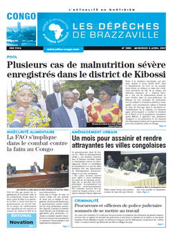 Les Dépêches de Brazzaville : Édition brazzaville du 05 avril 2017