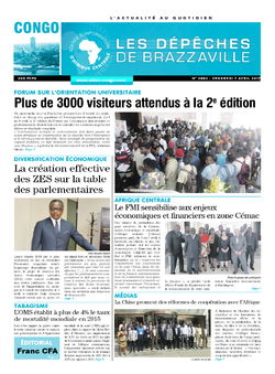 Les Dépêches de Brazzaville : Édition brazzaville du 07 avril 2017