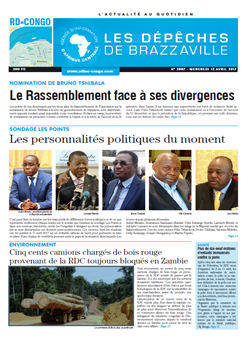 Les Dépêches de Brazzaville : Édition kinshasa du 12 avril 2017