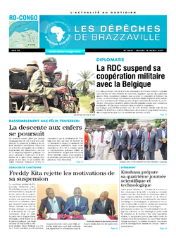 Les Dépêches de Brazzaville : Édition kinshasa du 18 avril 2017