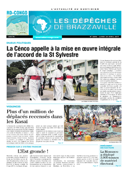 Les Dépêches de Brazzaville : Édition kinshasa du 24 avril 2017
